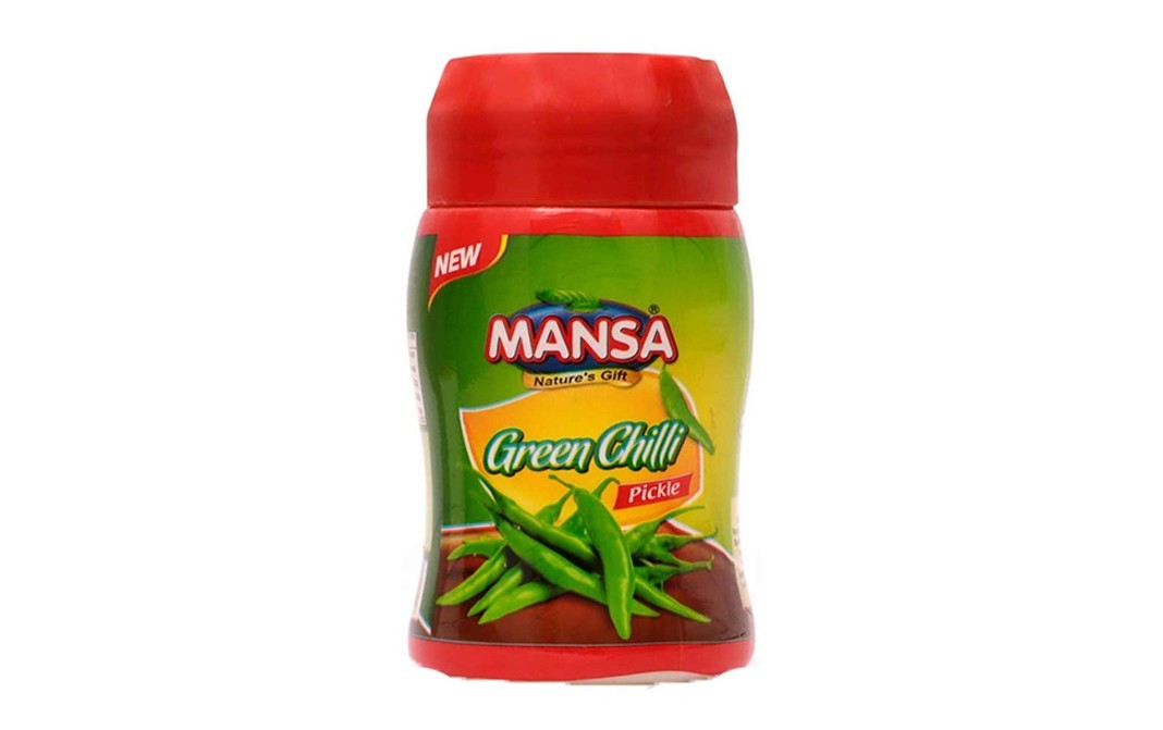 Mansa Green Chilli Pickle    Plastic Jar  1 kilogram